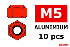 Team Corally Aluminium Sechskantmutter Selbstsichernd M5...