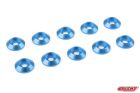 Team Corally Aluminium Unterlegscheibe für M3 Senkkopfschrauben AD=8mm Blau 10 St / C-3213-30-4