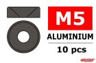 Team Corally Aluminium Unterlegscheibe für M5 Senkkopfschrauben AD=12mm Gun Metal 10 St / C-3213-50-3