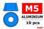 Team Corally Aluminium Unterlegscheibe für M5 Zylinderkopfschrauben AD=12mm Blau 10 St / C-3214-50-4
