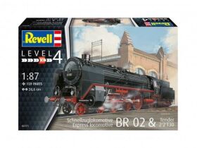 Revell Kunststoffmodellbausatz Schnellzuglokomotive BR 02 & Tender 22T30 / 02171