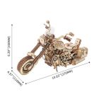 Robotime Cruiser Motorrad (Lasercut Holzbausatz) / 15285