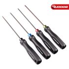 Koswork Hex Wrench Set 1.5mm, 2.0mm, 2.5mm & 3.0mm (w/120mm Tip) (Alum. Tri Handle) / KOS13251-HSET4