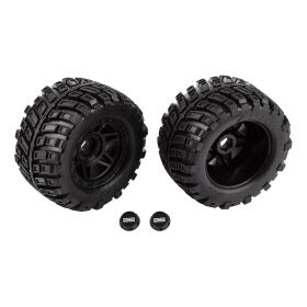 Team Associated RIVAL MT8 Tires and Wheels, mounted /...