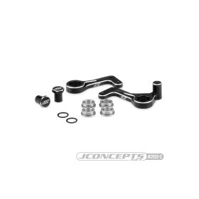 JConcepts RC10T aluminum steering bellcranks, black (Fits...