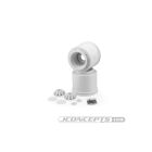 JConcepts Aggressor - 2.6 x 3.8" 17mm hex Monster Truck wheel, white (Losi LMT, Traxxas Maxx wheel) / JCO3414W