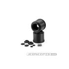 JConcepts Aggressor - 2.6 x 3.8" 17mm hex Monster Truck wheel, black (Losi LMT, Traxxas Maxx wheel) / JCO3414B