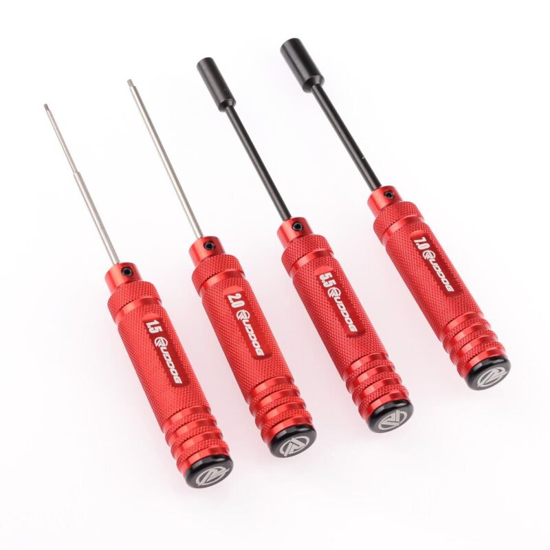 RUDDOG Metric Hex and Nut Driver Wrench Set (1.5 | 2.0 | 5.5 | 7.0mm) / RP-0507