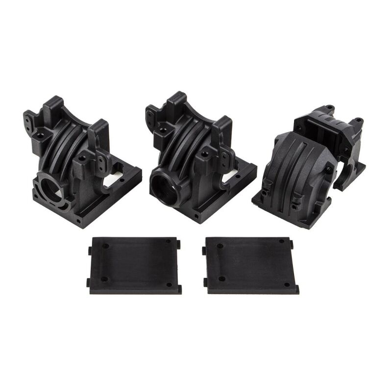Team Associated RIVAL MT8 Front and Rear Gearbox Set / AE25908