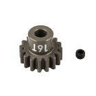 Team Associated FT Pinion Gear, 16T, MOD 1, 5mm shaft, aluminum / AE89598