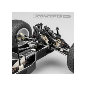 JConcepts RC10T diamond nose brace tubes, black - 2pc...