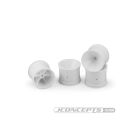 JConcepts Mono, RC10T, T2, T3, GT, rear (3/16" axle) wheel - white, 4pc. (Fits  RC10T, T2, T3, GT  3/16 axle) / JCO3419W