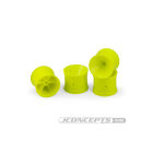 JConcepts Mono, RC10T, T2, T3, GT, rear (3/16" axle) wheel - yellow, 4pc. (Fits  RC10T, T2, T3, GT  3/16 axle) / JCO3419Y