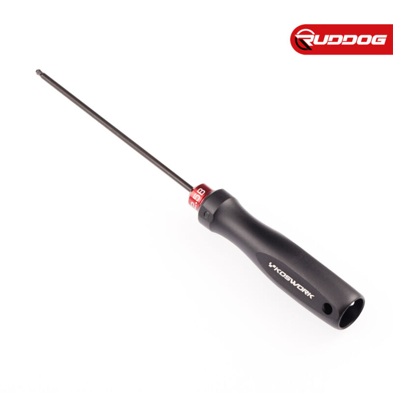 Koswork Ball End Hex Wrench 2.5mm (w/120mm Tip) (Alum. Tri Handle) / KOS13251-H25B