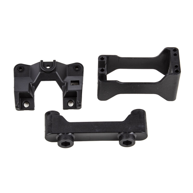 Team Associated RIVAL MT8 Servo Mount, Bellcrank Mount, Top Plate / AE25906
