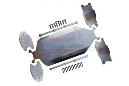 GPM ARRMA KRATON EXB ROLLER STAINLESS STEEL MAIN CHASSIS WITH BUMPER (HOLLOW VERSION) 29 / GPMMAEXZSP1OC