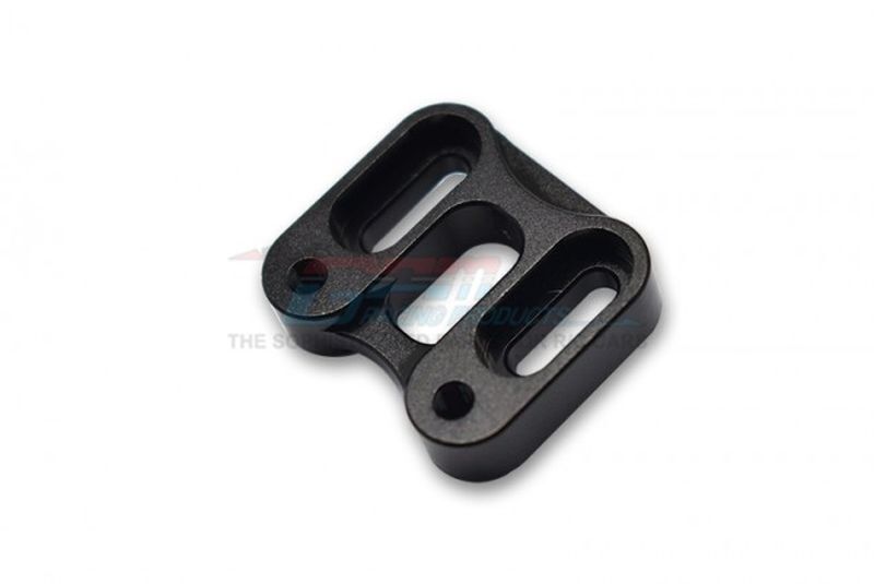 GPM 1/6 AXIAL 4WD SCX6 ALUMINUM FRONT KNUCKLE SERVO MOUNT -1PC SET black / GPMSCX6024BK
