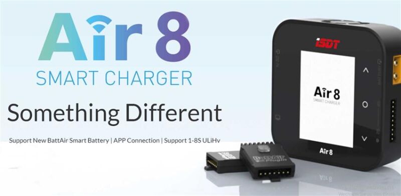 ISDT Ladegerät Air8 mit BattAir Technologie 1-8S Wireless Smart Charger 500W / Air8