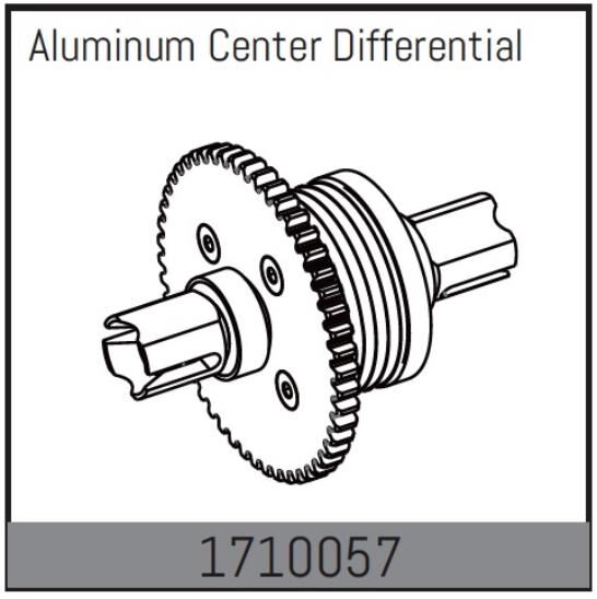 ABSIMA Rock Racer MAMBA 7 Ersatzteil Aluminium Mitteldifferential / 1710057