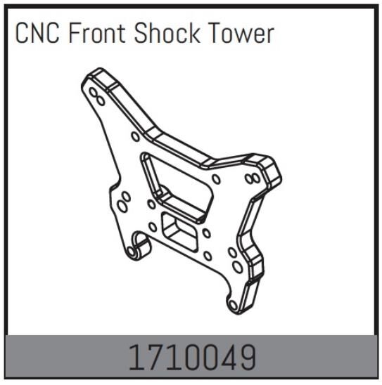 ABSIMA Rock Racer MAMBA 7 Ersatzteil CNC Dämpferbrücke vorne / 1710049