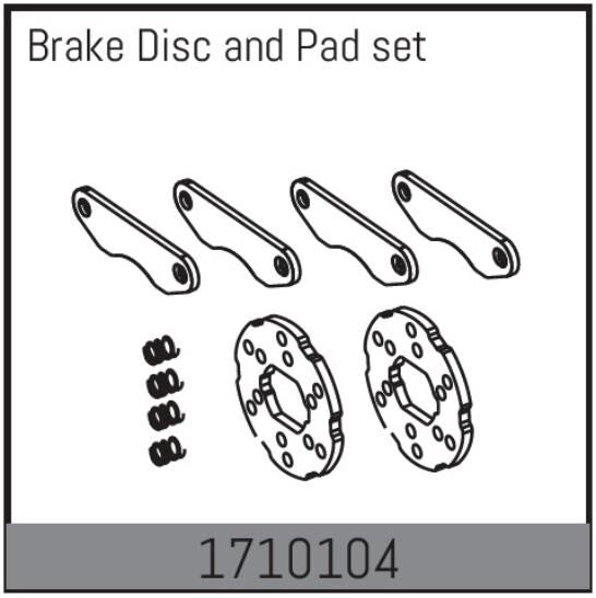 ABSIMA Rock Racer MAMBA 7 Ersatzteil Bremsscheiben und Beläge Set / 1710104