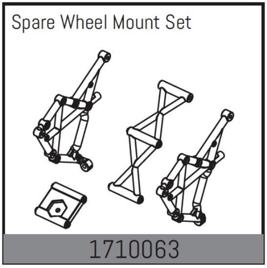 ABSIMA Rock Racer MAMBA 7 Ersatzteil Ersatzradhalterungsset / 1710063
