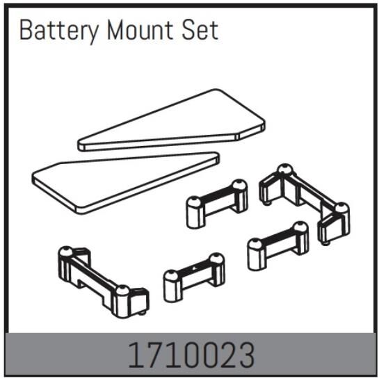 ABSIMA Rock Racer MAMBA 7 Ersatzteil Batteriehalter Set / 1710023