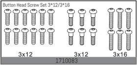 ABSIMA Rock Racer MAMBA 7 Ersatzteil Kopfschraubenset...