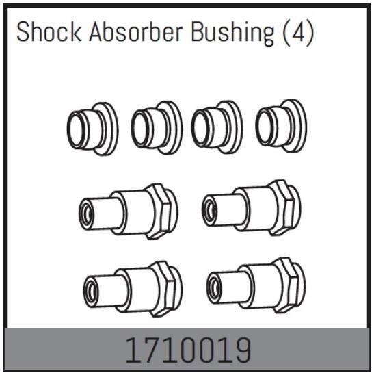 ABSIMA Rock Racer MAMBA 7 Ersatzteil Sossdämpferaufnahmen (4 St.) / 1710019