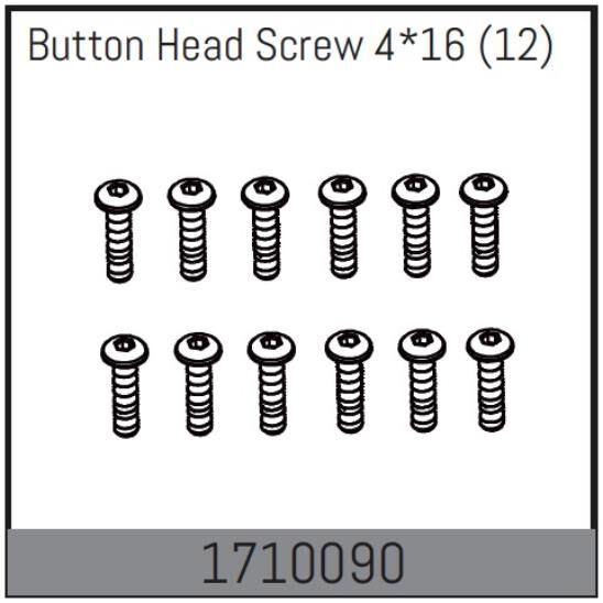 ABSIMA Rock Racer MAMBA 7 Ersatzteil Kopfschrauben 4*16 (12 St.) / 1710090