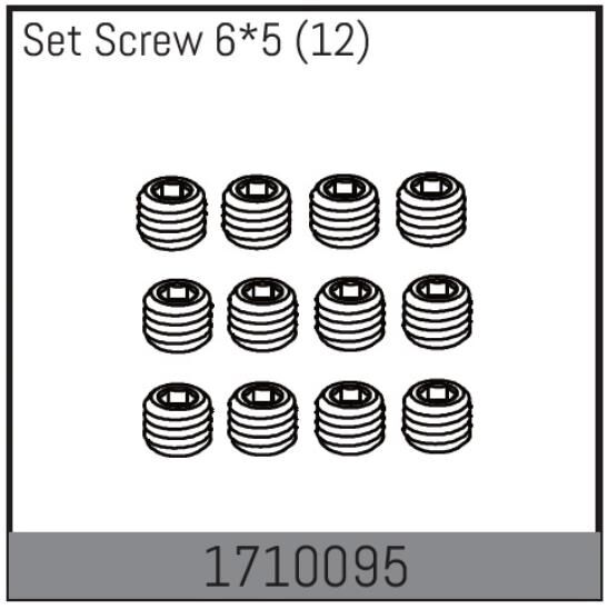 ABSIMA Rock Racer MAMBA 7 Ersatzteil Madenschrauben 6*5 (12 St.) / 1710095