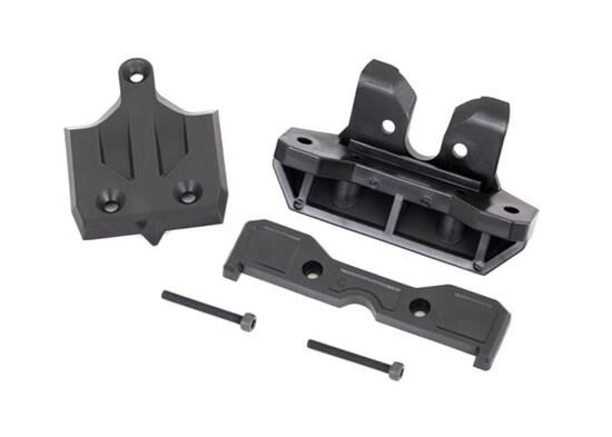 TRAXXAS SLEDGE Bumper Skid-Platte & Tie-Bar-Halterung hinten + Schrauben / TRX9536