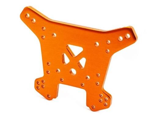 TRAXXAS SLEDGE Dämpferbrücke hinten 6061-T6 Alu orange eloxiert / TRX9538T