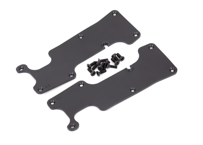 TRAXXAS SLEDGE Querlenker-Abdeckung schwarz hinten l/r + Schrauben / TRX9634
