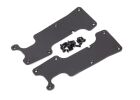 TRAXXAS SLEDGE Querlenker-Abdeckung schwarz hinten l/r + Schrauben / TRX9634
