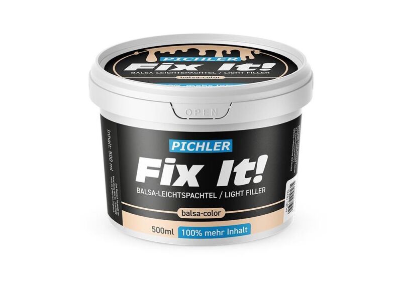 PICHLER Balsa Leichtspachtel / Lite Filler (balsa color) / 500ml / 15376
