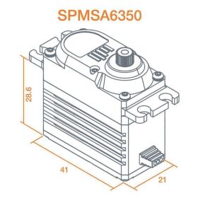Spektrum A6350 Ultra Torque / High Speed Brushless HV Servo / SPMSA6350