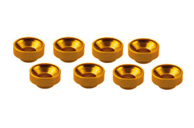 Ultimate Racing M3 ALUMINUM SERVO WASHER ORANGE (8 pcs) /...