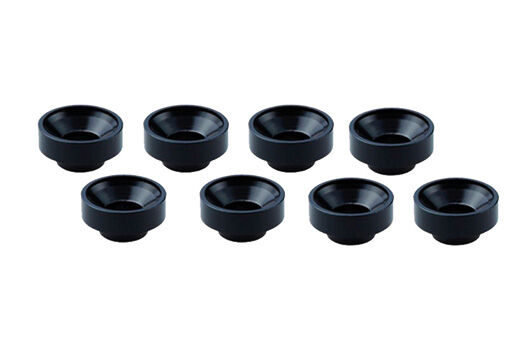 Ultimate Racing M3 ALUMINUM SERVO WASHER BLACK (8 pcs) / UR1507-N