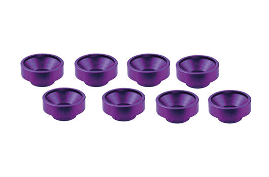 Ultimate Racing M3 ALUMINUM SERVO WASHER PURPLE (8 pcs) / UR1507-P