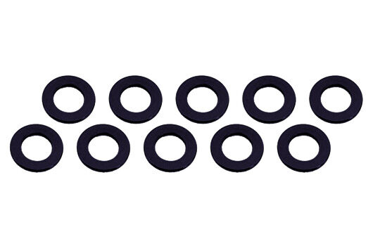 Ultimate Racing ALUMINUM SHIM (3x6x0.5mm) BLACK (10pcs) / UR1504-N