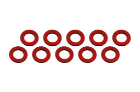 Ultimate Racing ALUMINUM SHIM (3x6x0.5mm)RED (10pcs) /...