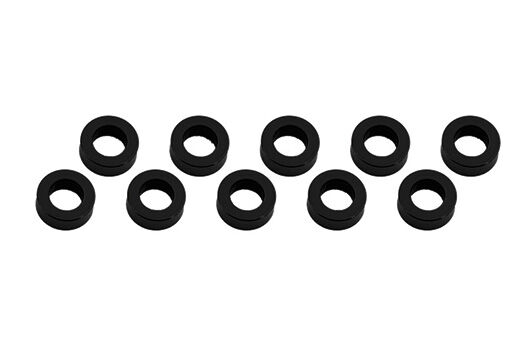 Ultimate Racing ALUMINUM SHIM (3x6x2mm) BLACK (10pcs) / UR1506-N