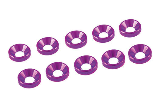 Ultimate Racing 4 mm. ALU. WASHER PINK (10 pcs) / UR1511-PK