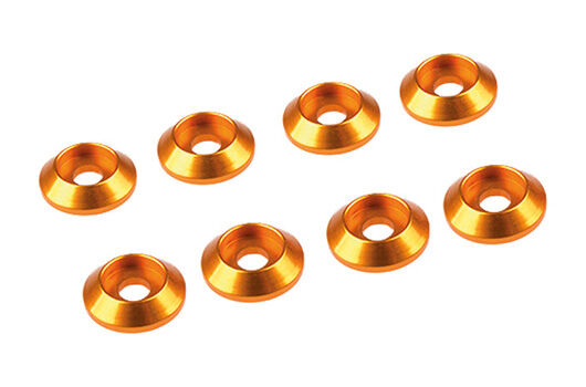 Ultimate Racing 3MM ALUMINIUM CAP HEAD WASHER GOLD (8 pcs) / UR1521-G