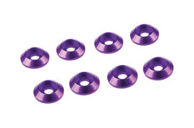 Ultimate Racing 3MM ALUMINIUM CAP HEAD WASHER PURPLE (8...