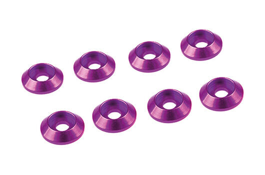 Ultimate Racing 3MM ALUMINIUM CAP HEAD WASHER PINK (8 pcs) / UR1521-PK
