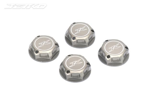 Jetko 17mm Radmutter Aluminium 17mm geschlossen harteloxiert (4) / JK661701HAJetko