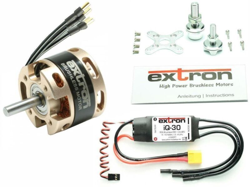 Extron Brushless Motor EXTRON 2808/20 (1360KV) Combo Set + iQ-30 Regler / X4063