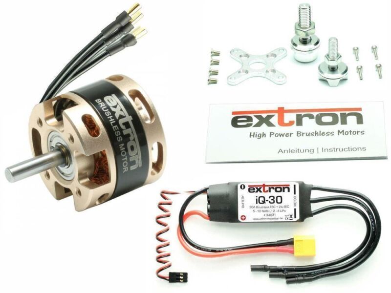 Extron Brushless Motor EXTRON 2808/24 (1150KV) Combo Set + iQ-30 Regler / X4064